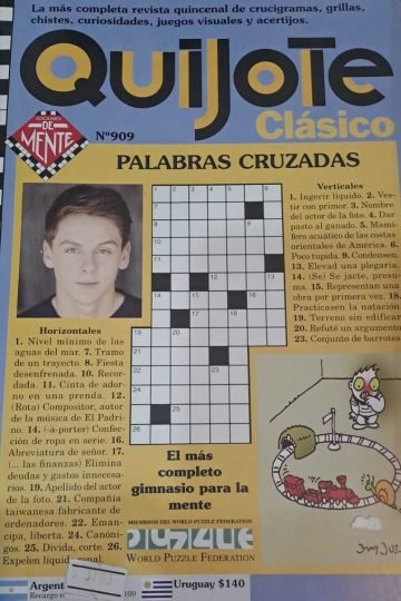 Quijote Clasico Palabras Cruzadas Nro 909