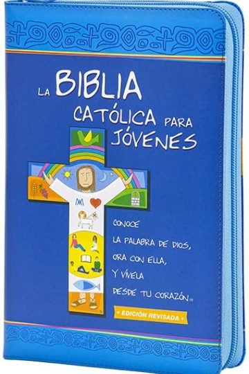 La Biblia Católica Para Jóvenes Dos Tintas Piel Cremallera