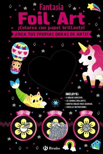 Foil Art Colorea Con Papel Brillante Fantasía