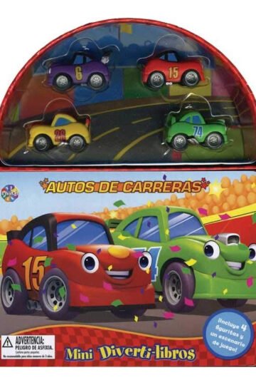 Autos De Carreras Mini Diverti-libros Figuras Escenario