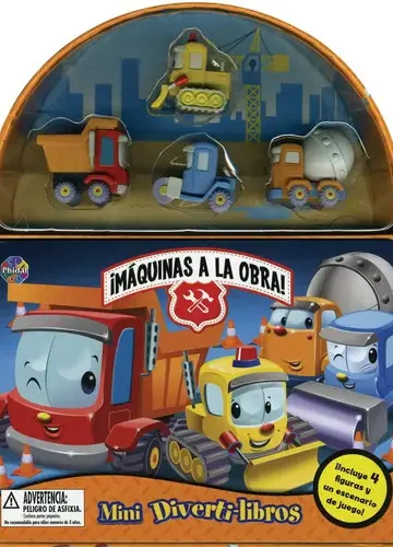 Mini Divertilibros Máquinas A La Obra Libro Interactivo
