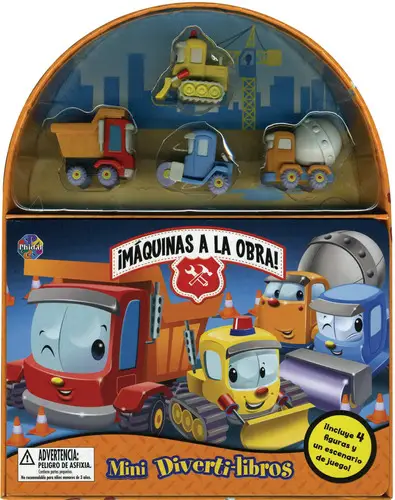Mini Divertilibros Máquinas A La Obra Libro Interactivo