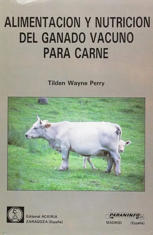 Alimentación, Nutrición Ganado Vacuno Para Carne-paraninfo