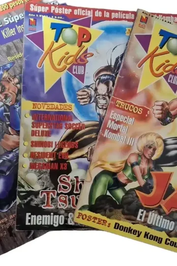 Pack 3 Revistas Top Kids Club Retro Mortal Kombat