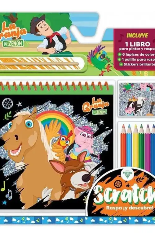 La Granja De Zenón: Libro Scratch Raspa Descubre Actividades