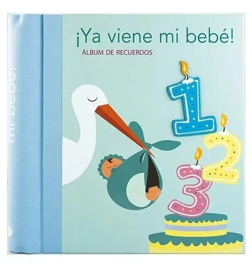 Diario Llegada Bebé Niño - Álbum Recuerdos Emotivo