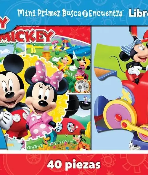 Libro Mi Primer Busca Y Encuentra Puzzle Mickey Disney