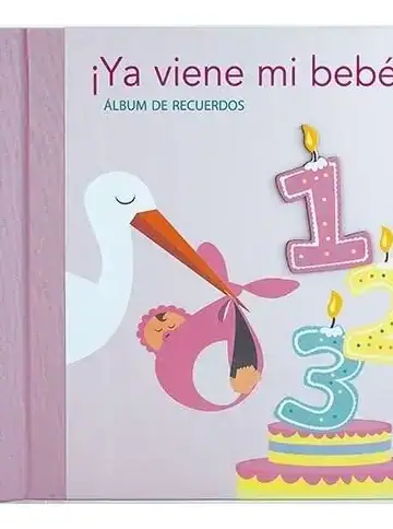 Diario Llegada Bebé Niña Álbum Recuerdos Personalizado