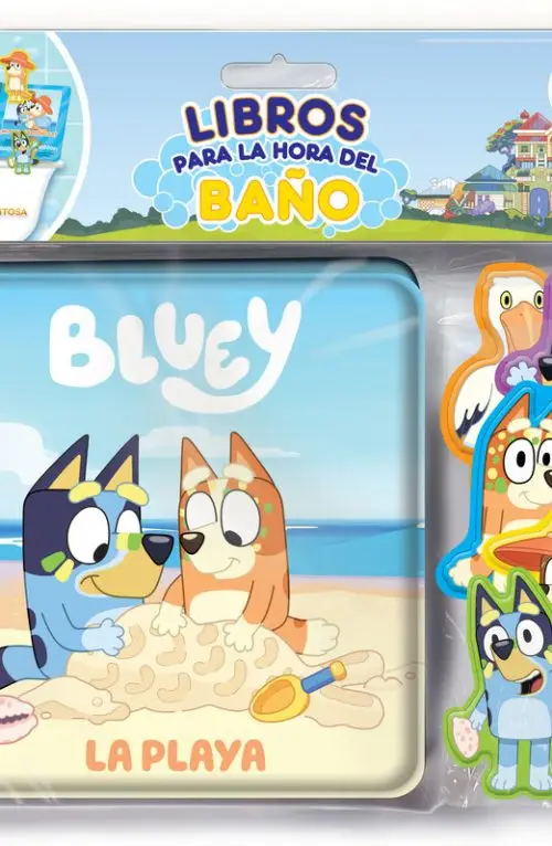 Bluey Libro Impermeable Juego Baño Ducha