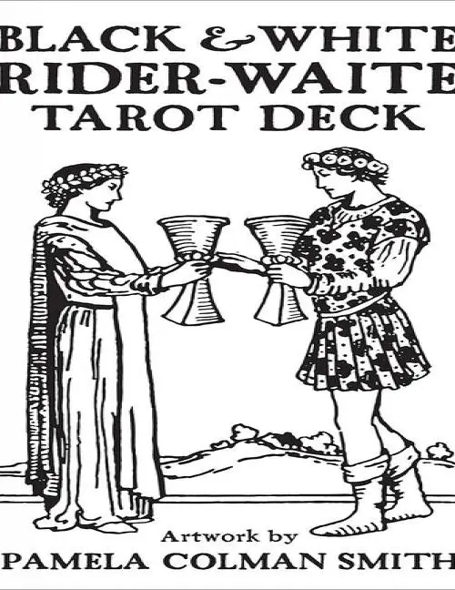 Tarot Rider Waite Edición Black & White Oraculo Inglés
