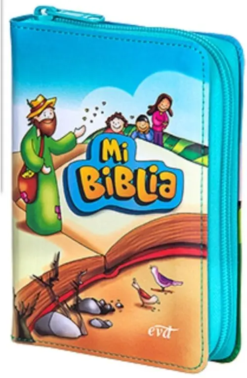 Mi Biblia Infantil Ilustrada, Tapa Dura, Niños- Con Cierre