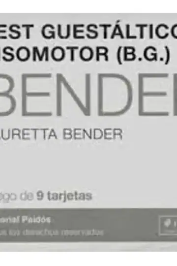 Test Guestaltico Visomotor-juego Tarjeta Bender Nv