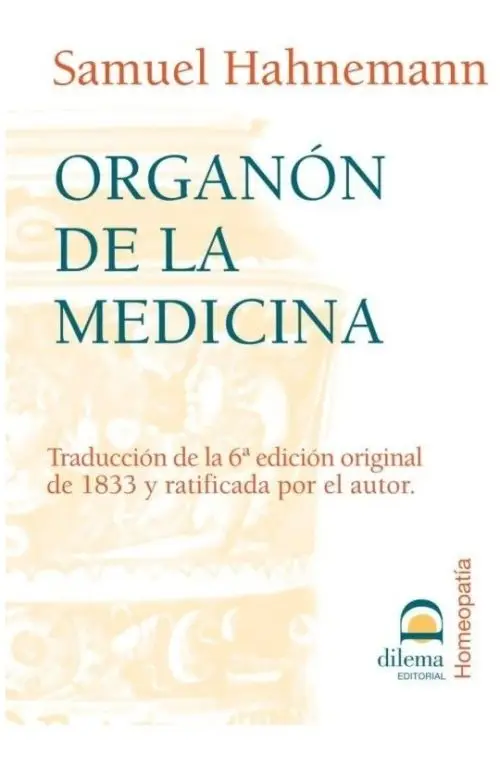Organón De La Medicina - Samuel Hahnemann, Homeopatía