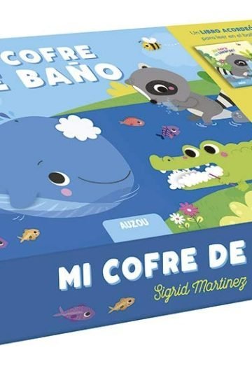 Mi Cofre De Baño Libro Acordeón + 4 Juguetes Baño