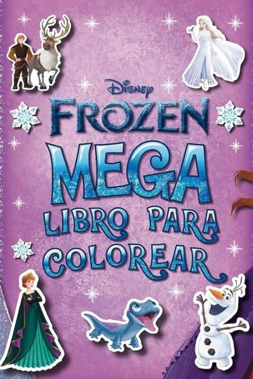 Mega Libro Para Colorear Frozen Disney Páginas Extraíbles