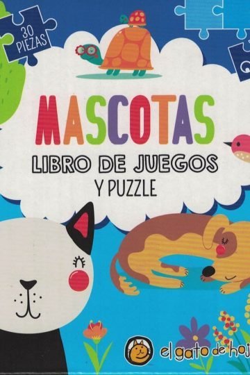 Mascotas Libro Juegos Puzzle Perros Gatos