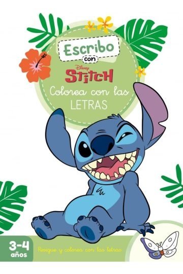 Escribo Con Stitch Colorea Letras Aprendizaje Disney